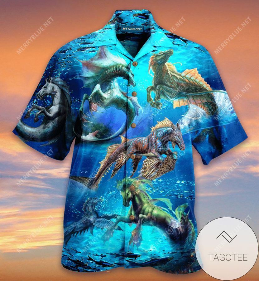 Find Seahorse Greek Mythology Hippocampus Authentic Hawaiian Shirt 2022