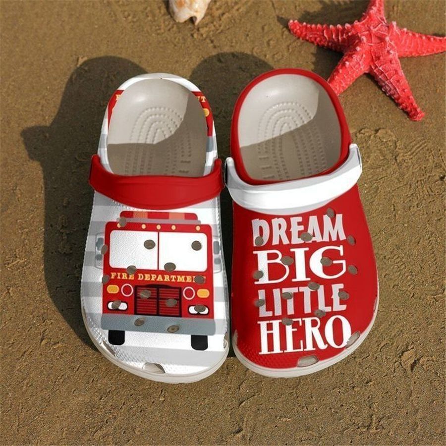 Firefighter Dream Big Sku 987 Crocs Clog Shoes