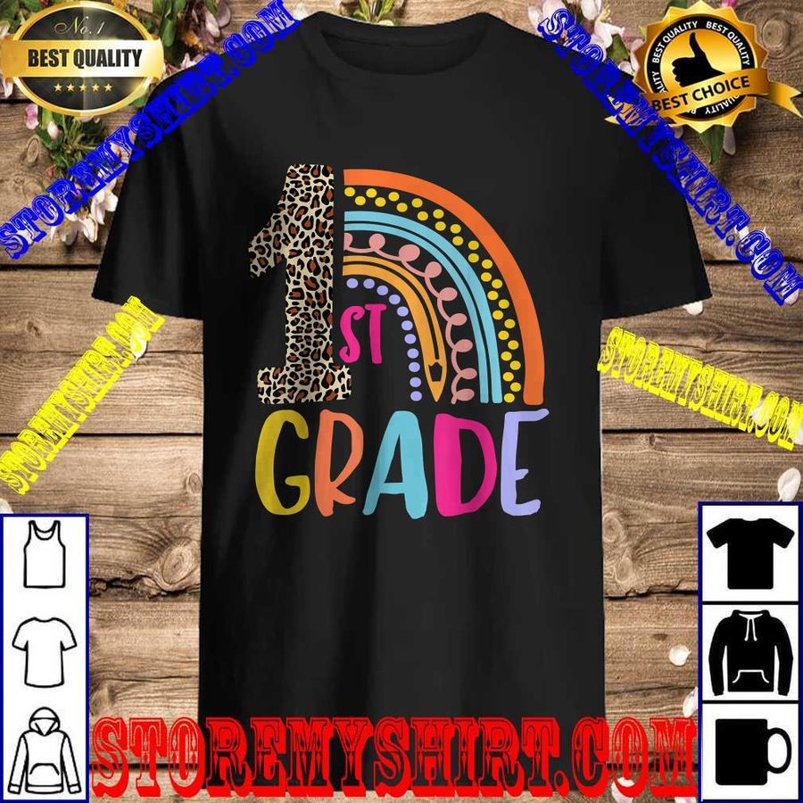First Grade Rainbow Girls Boys Teacher Team 1st Grade Squad T-Shirt
