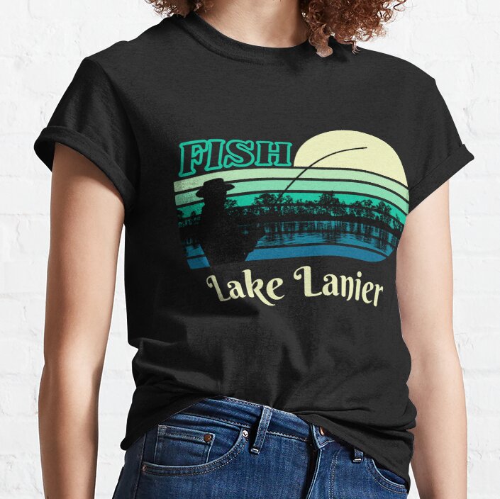 Fish Lake Lanier vintage sunset  Classic T-Shirt