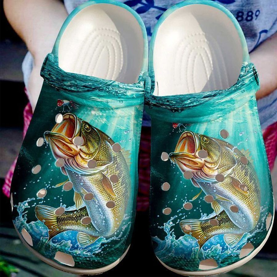 Fishing Love Sku 1048 Crocs Clog Shoes