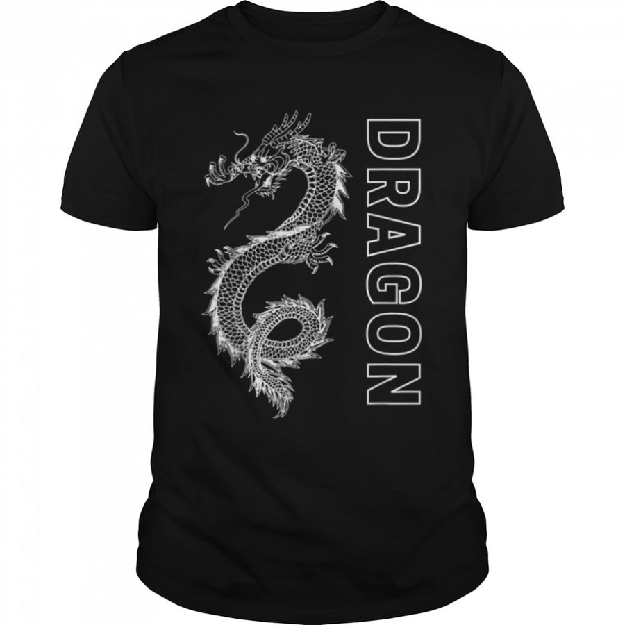 Flaming Dragon design T-Shirt B0B9SY8WKV
