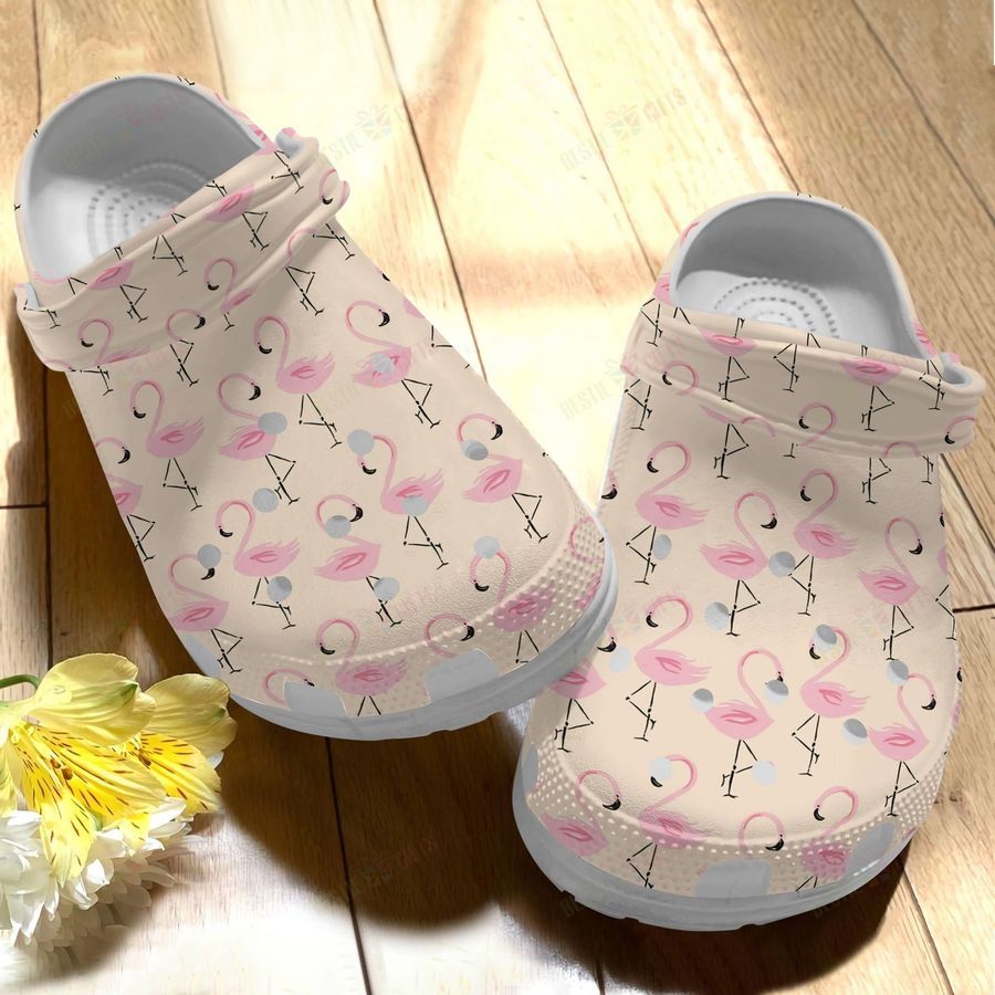 Flamingo Crocs Classic Clog Adorable Shoes