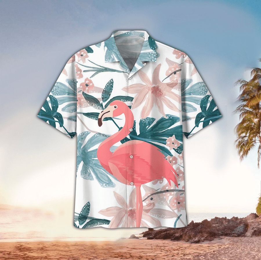 Flamingo Hawaiian Shirt, Flamingo Lover Gifts-1