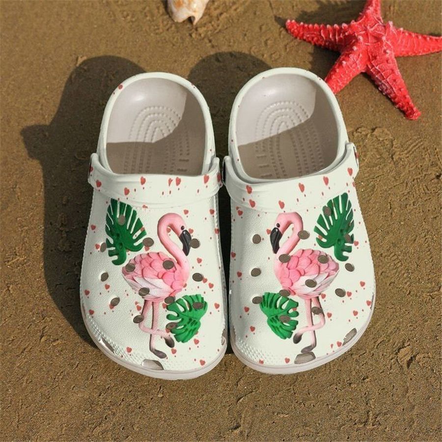 Flamingo Tropical Crocs Crocband Clog Comfortable For Mens Womens Classic Clog Water Shoes