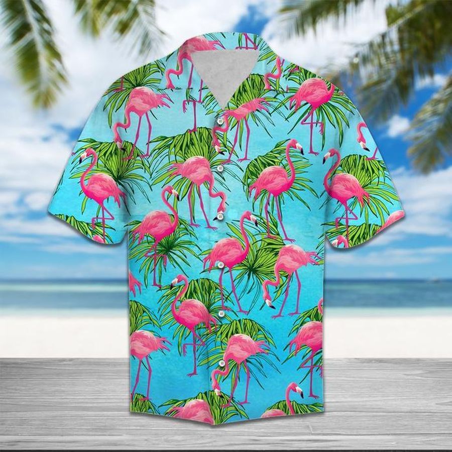 Flamingo Tropical Hawaiian Shirt Pre10504, Hawaiian shirt, beach shorts, One-Piece Swimsuit, Polo shirt, funny shirts, gift shirts, Graphic Tee