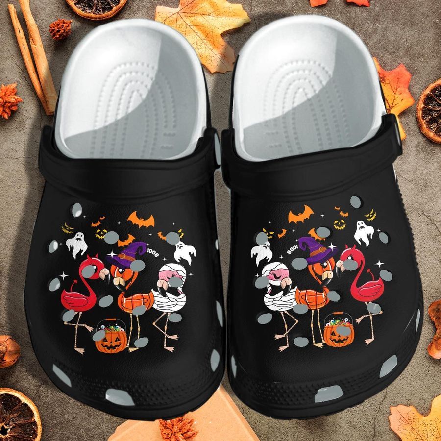 Flamingo Witch Ghost Mummy Cosplay Halloween Crocs Shoes Clog - Monster Crocs Crocband Clog Birthday Gift For Man Women