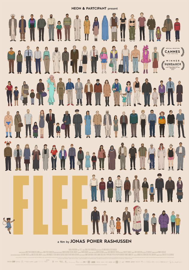 Flee (2021) Poster, Canvas, Home Decor1