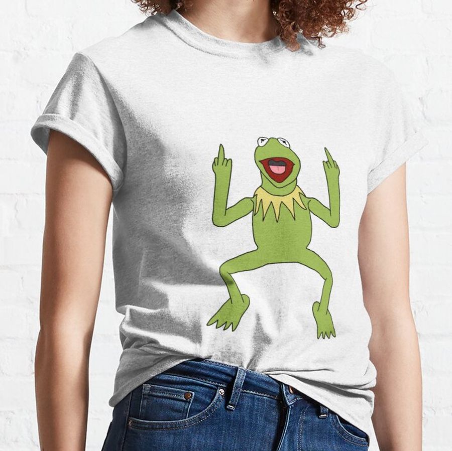 Flipping Off Kermit Classic T-Shirt