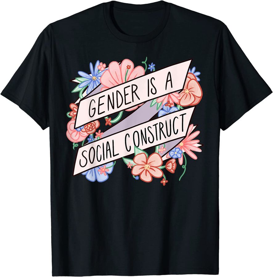Floral Gender Is A Social Construct Transgender Day