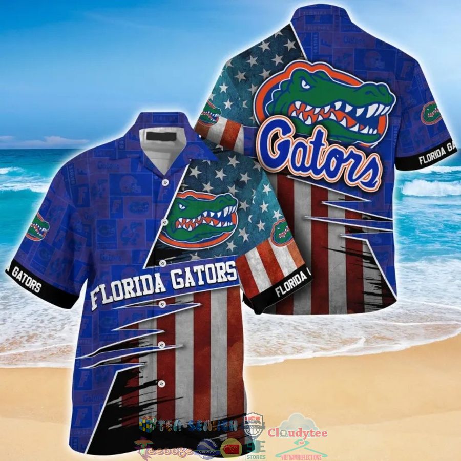 Florida Gators NCAA American Flag Hawaiian Shirt – Saleoff