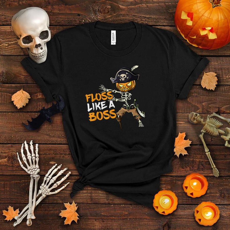 Floss Like A Boss Halloween Pirate Dentist Dental Assistant T Shirt
