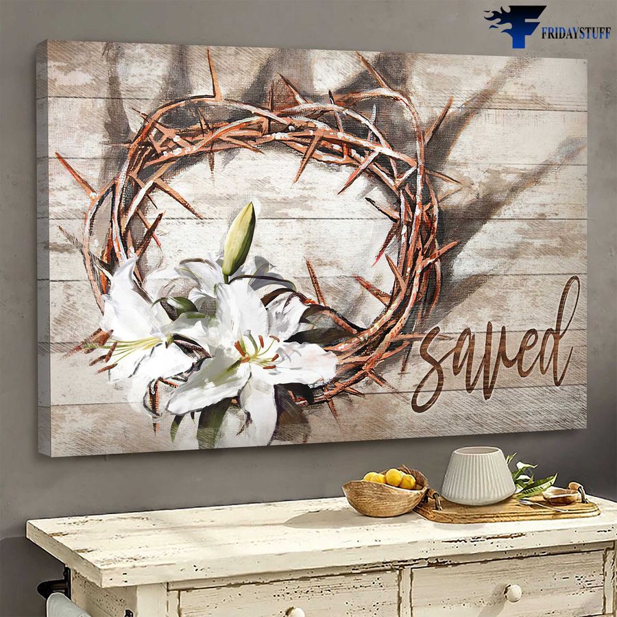 Flower Crown and Save, God Crown Poster