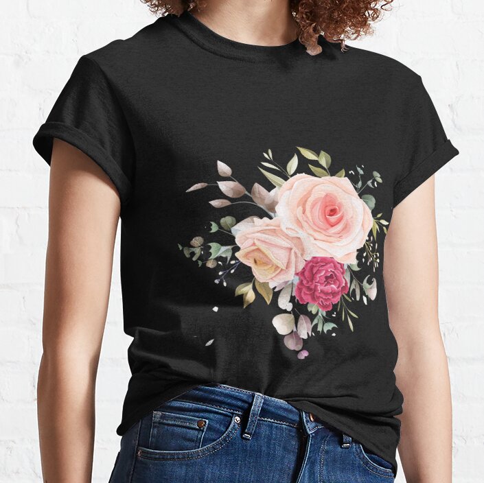 flowers pink Classic T-Shirt