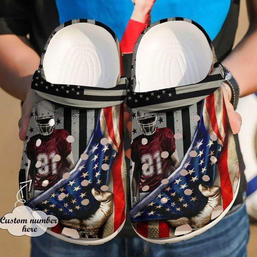 Football Personalized American Sku 1096 Crocs Clog Shoes