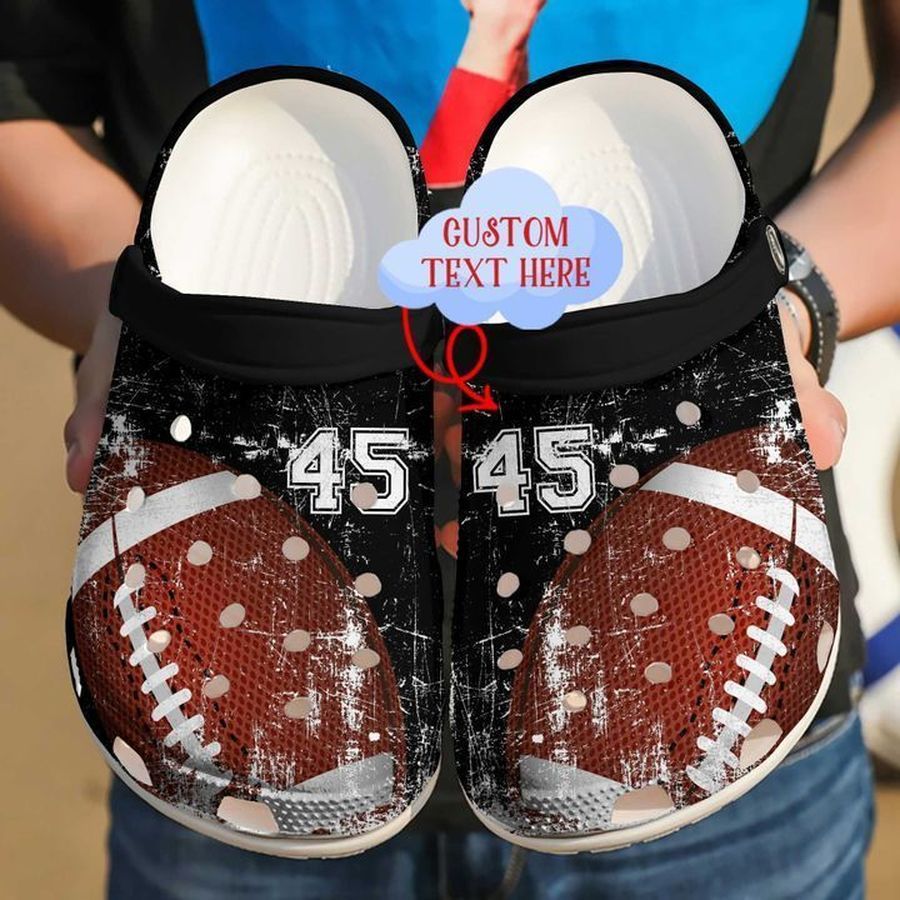 Football Personalized Colorful Sku 1070 Crocs Clog Shoes