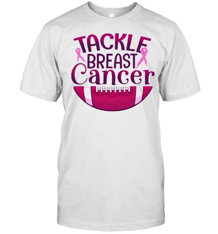 Football Tackle Breast Cancer Shirt, Tshirt, Hoodie, Sweatshirt, Long Sleeve, Youth, funny shirts, gift shirts, Graphic Tee