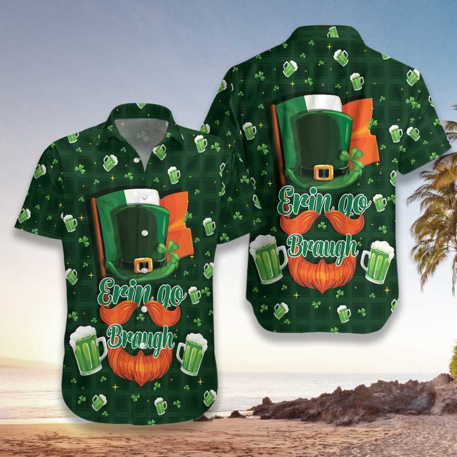 Forever Beer And Green Seamless Ireland Stpatricks Day Hawaiian Shirt Pre13128, Hawaiian shirt, beach shorts, One-Piece Swimsuit, Polo shirt