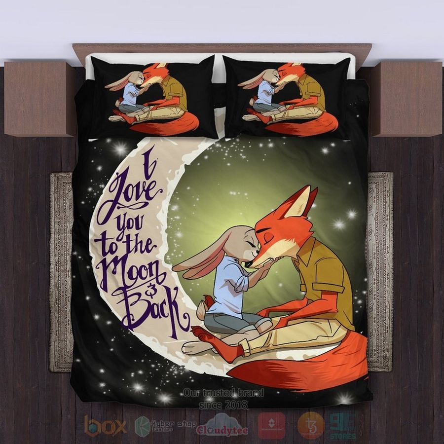 Fox and rabbit I love You to the Moon and Back Bedding Set – LIMITED EDITION