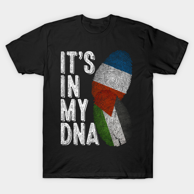 France And Palestine It's In My DNA French Palestinian Flag Premium Finger Print T-shirt, Hoodie, SweatShirt, Long Sleeve