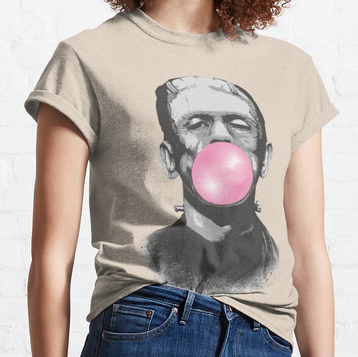 Frankenstein The Horror of Chewing Gum Classic T-Shirt