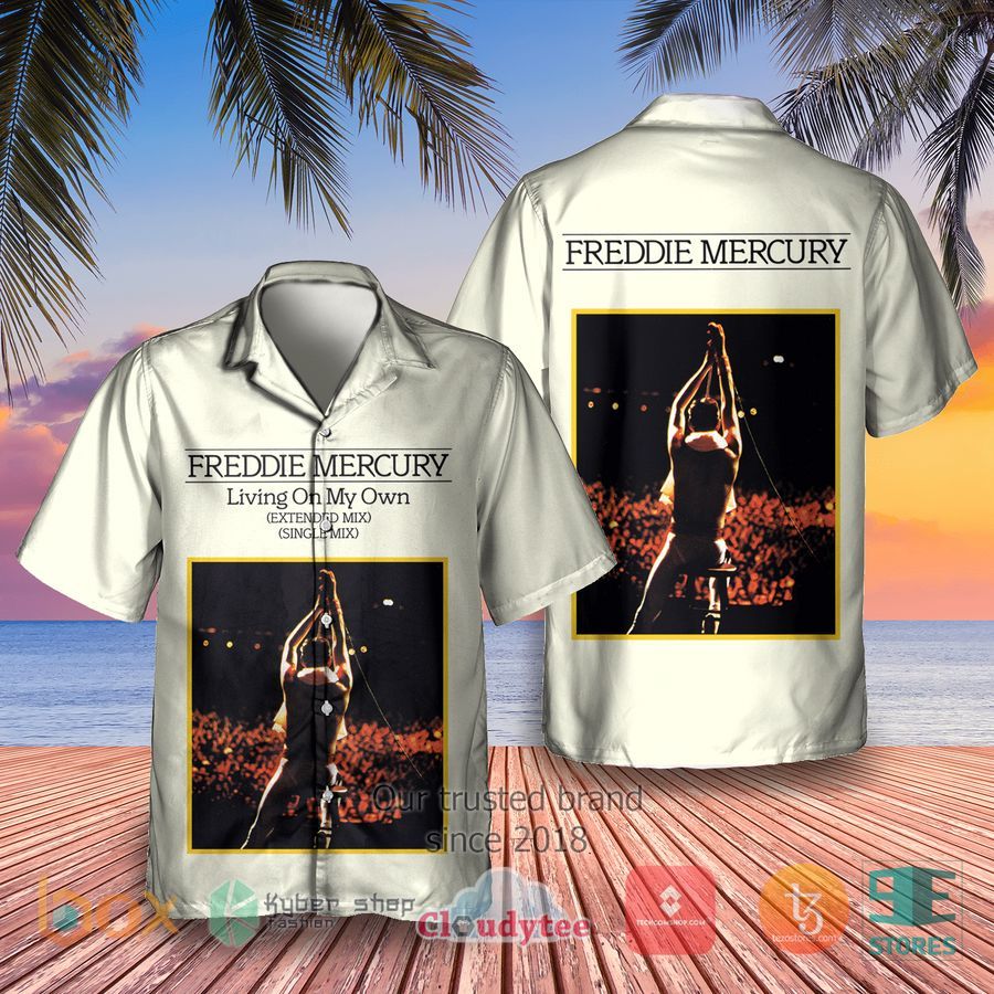Freddie Mercury Living on My Own Album Hawaiian Shirt – LIMITED EDITION