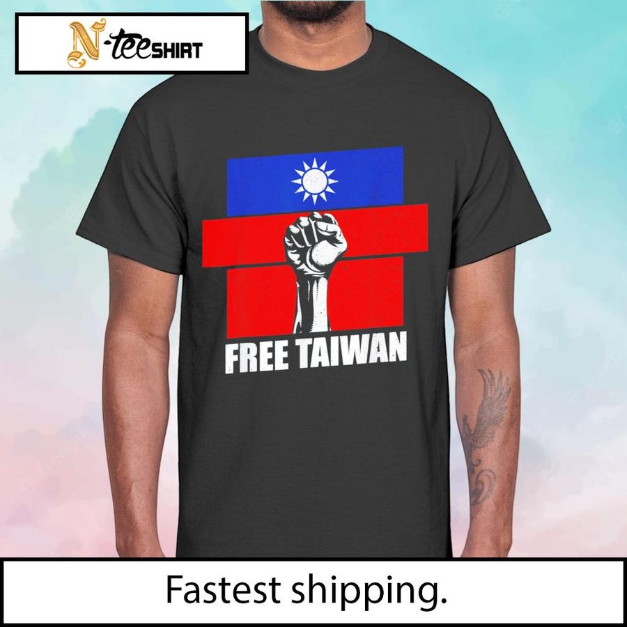 Free Taiwan Flag Fist shirt