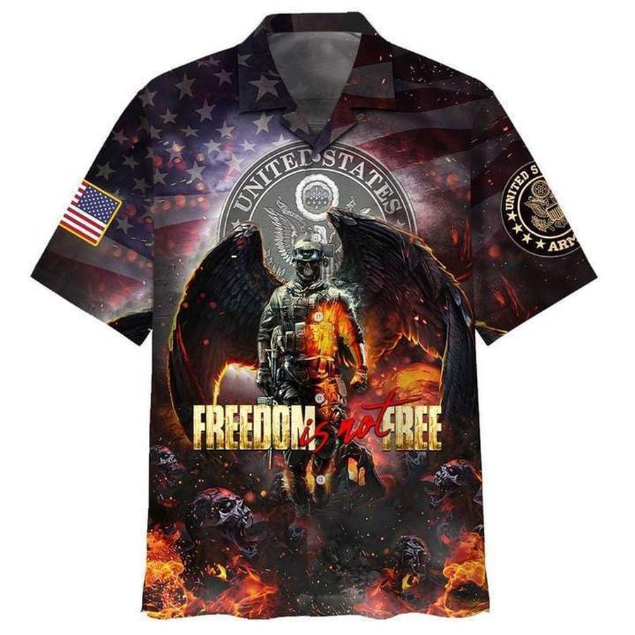 Freedom Is Not Free Veteran Memorial Hawaiian Shirt Pre13107, Hawaiian shirt, beach shorts, One-Piece Swimsuit, Polo shirt, funny shirts, gift shirts