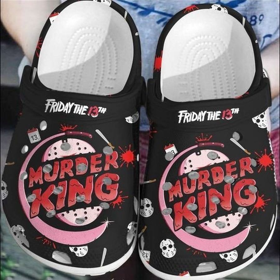 Friday The 13Th Murder King Crocband For Men And Women Rubber Crocs Crocband Clogs, Comfy Footwear