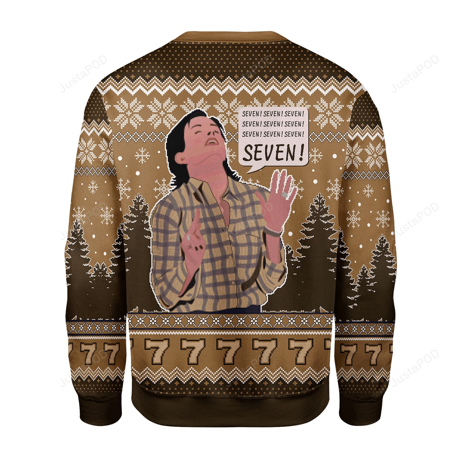 Friends Seven Ugly Christmas Sweater All Over Print Sweatshirt Ugly