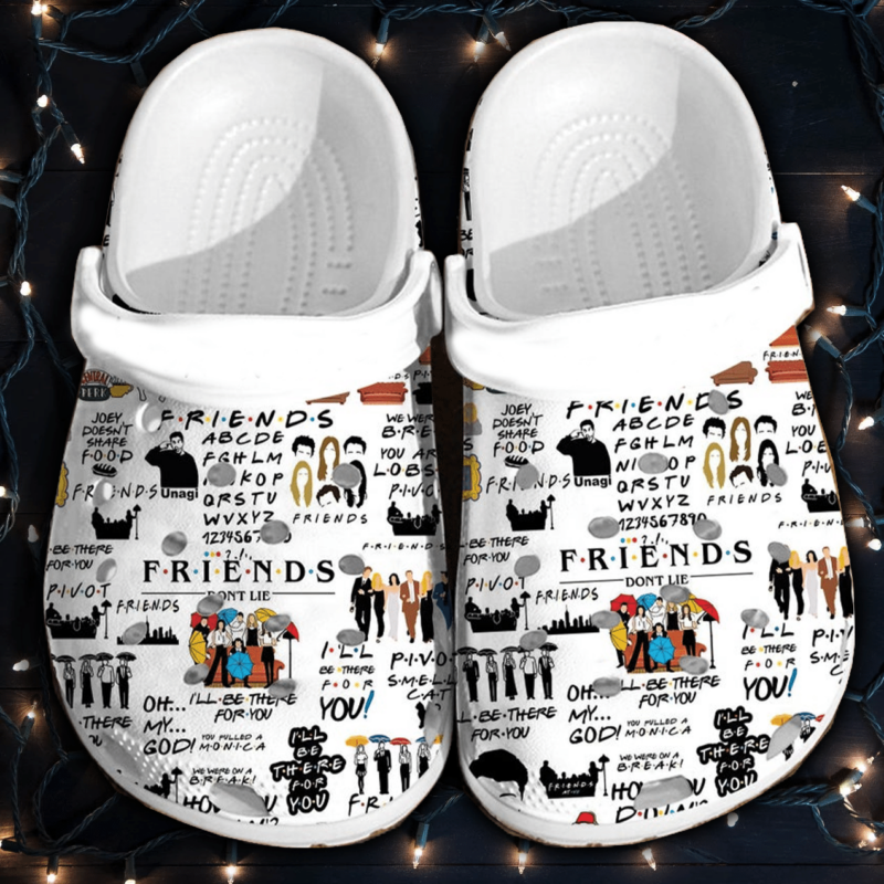 Friends Tv Series Crocs Crocband Clogs, Comfy Footwear, Shoes 4