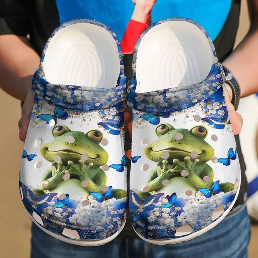 Frog Cute Sku 1133 Crocs Clog Shoes