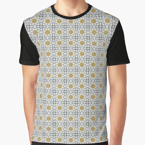 Full Jacquard Pattern Modern style Graphic T-Shirt
