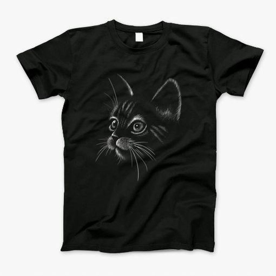 Funny Cat Face Cool Black Kitten Pet Gift T-Shirt T-Shirt, Tshirt, Hoodie, Sweatshirt, Long Sleeve, Youth, Personalized shirt, funny shirts
