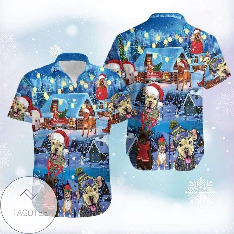 Funny Dog Merry Christmas Authentic Hawaiian Shirt 2022s L