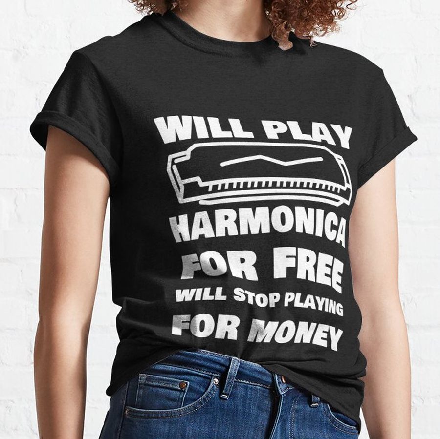 Funny Harmonica Saying Harmonica Player Classic T-Shirt