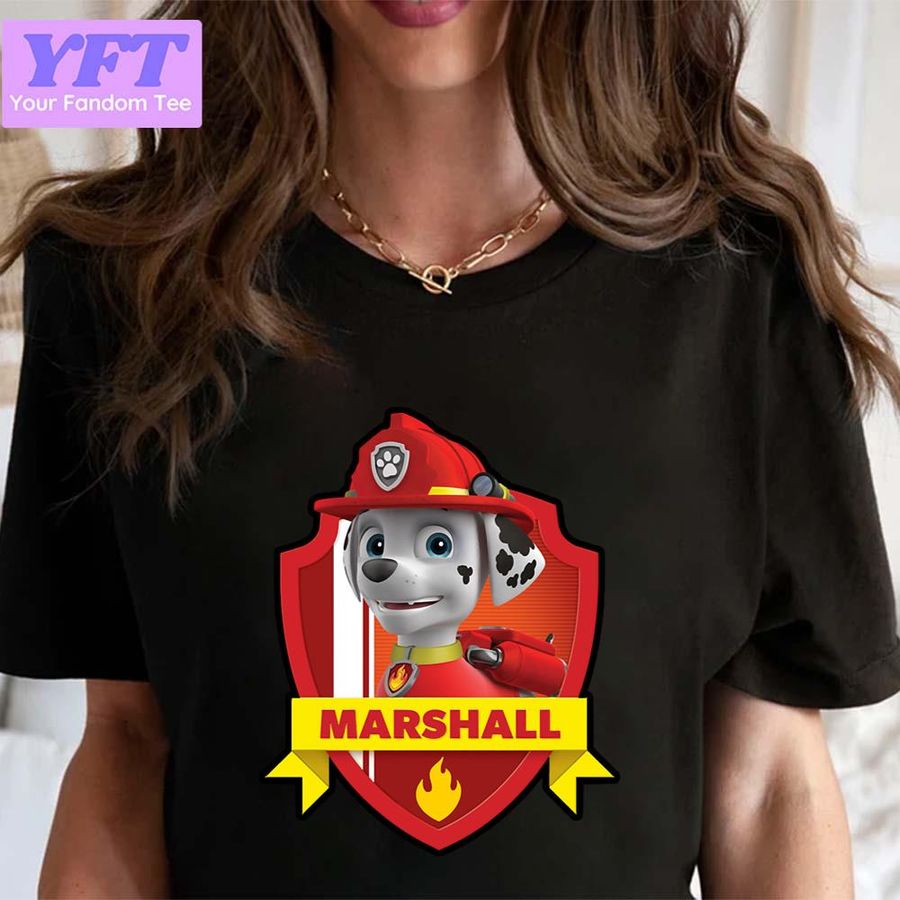 Funny Paw Patrol Marshall Cartoon Design Unisex T-Shirt