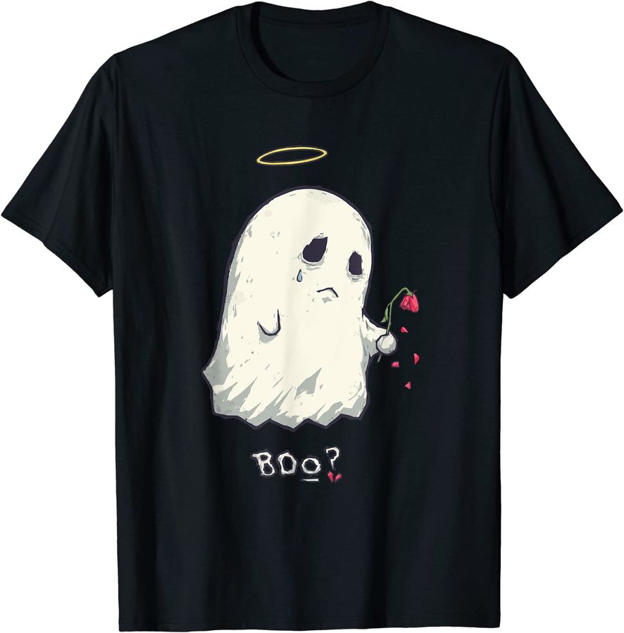 Funny Sad Ghost Halloween Goth Girl Fashion