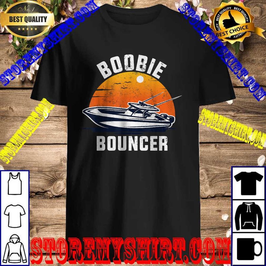 Funny Sailing Boat Boobie Bouncer Vintage T-Shirt