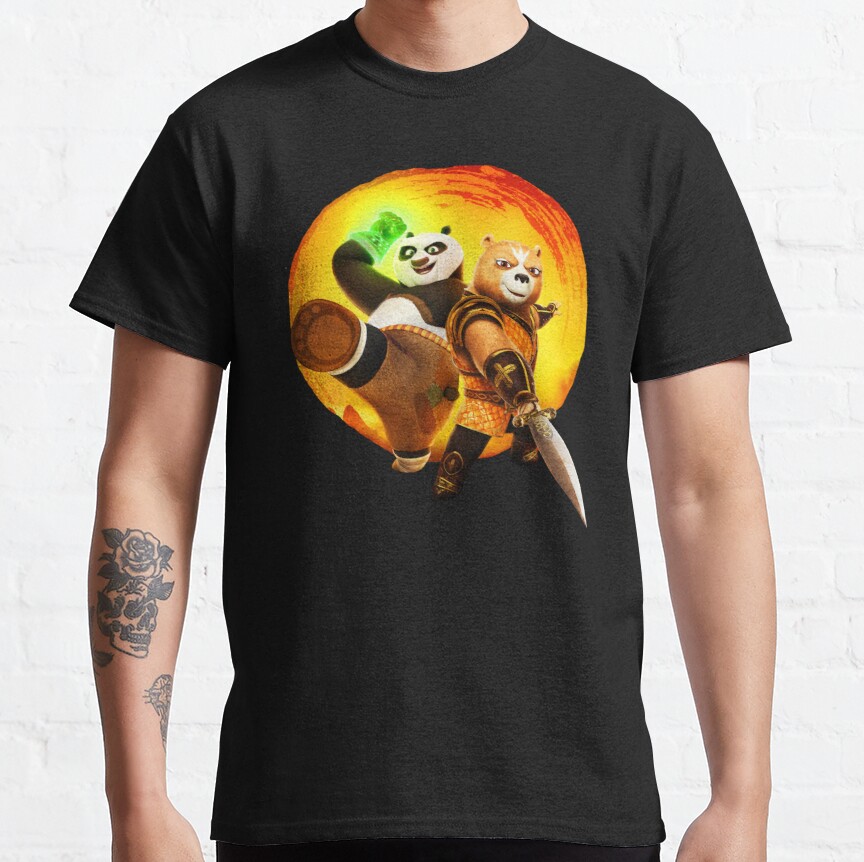 funny the dragon knight panda - Kung Fu Panda - The Dragon Knight (2022) Classic T-Shirt
