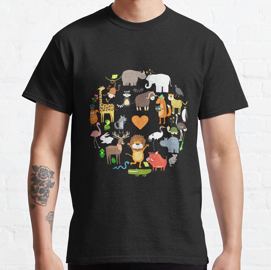 Funny Wildlife Safari Animals Zoo Classic T-Shirt