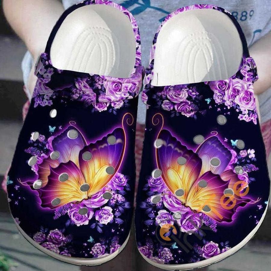 Galaxy Butterfly No 289 Crocs Clog Shoes