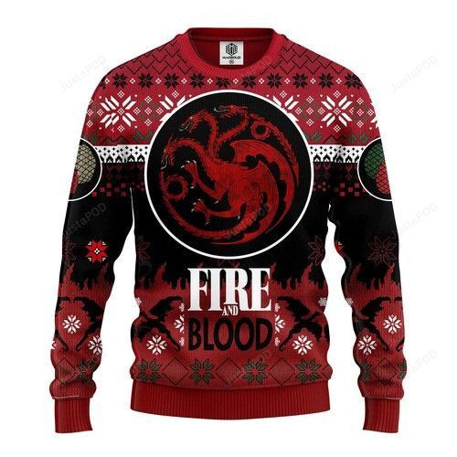 Game Of Thrones Targaryen Fire Blood Christmas For Unisex Ugly