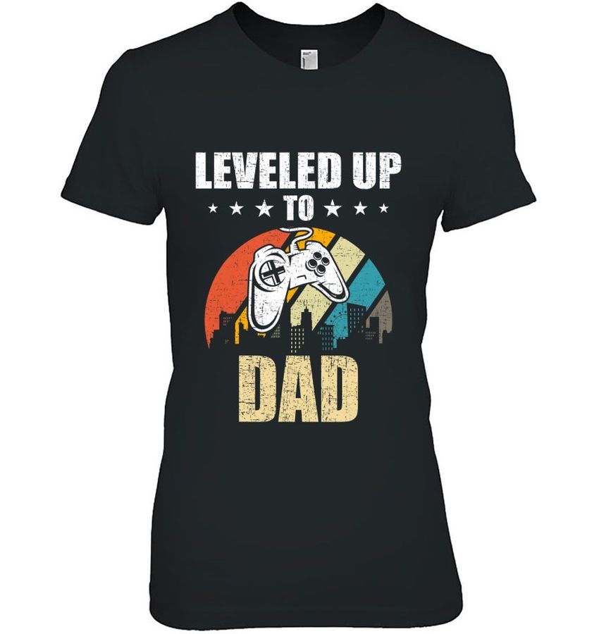 Gamer Dad Shirt Leveled Up To Dad Video Gamer Gaming
