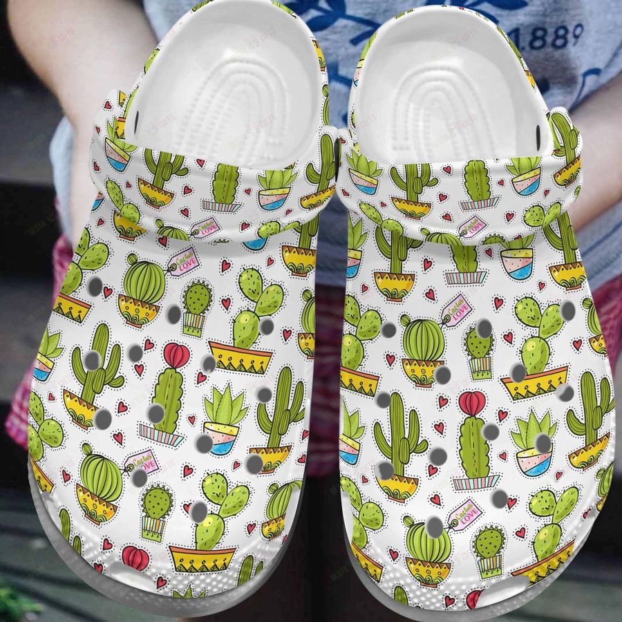 Garden Crocs Classic Clog Cactus Love Shoes