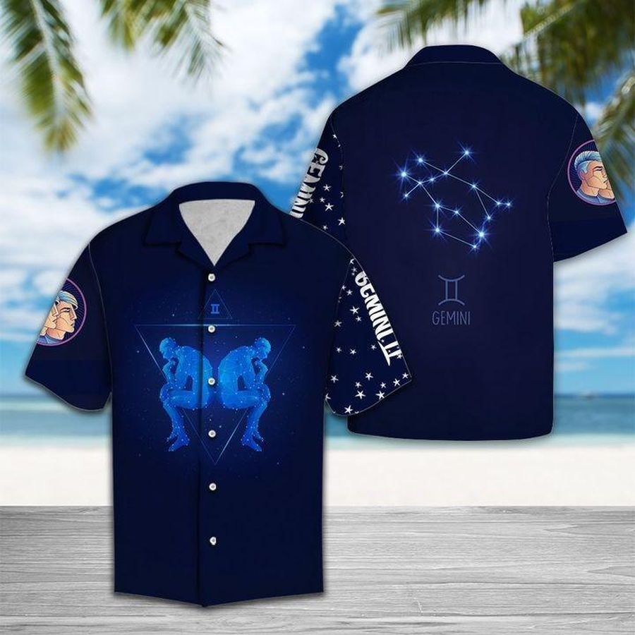 Gemini Horoscope Hawaiian Shirt Pre11758, Hawaiian shirt, beach shorts, One-Piece Swimsuit, Polo shirt, funny shirts, gift shirts, Graphic Tee