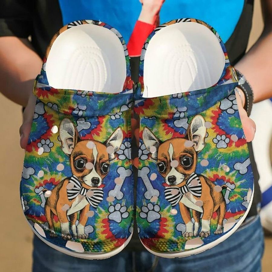Gentleman Chihuahua Lovers 102  Gift For  Lover Rubber Crocs Crocband Clogs, Comfy Footwear