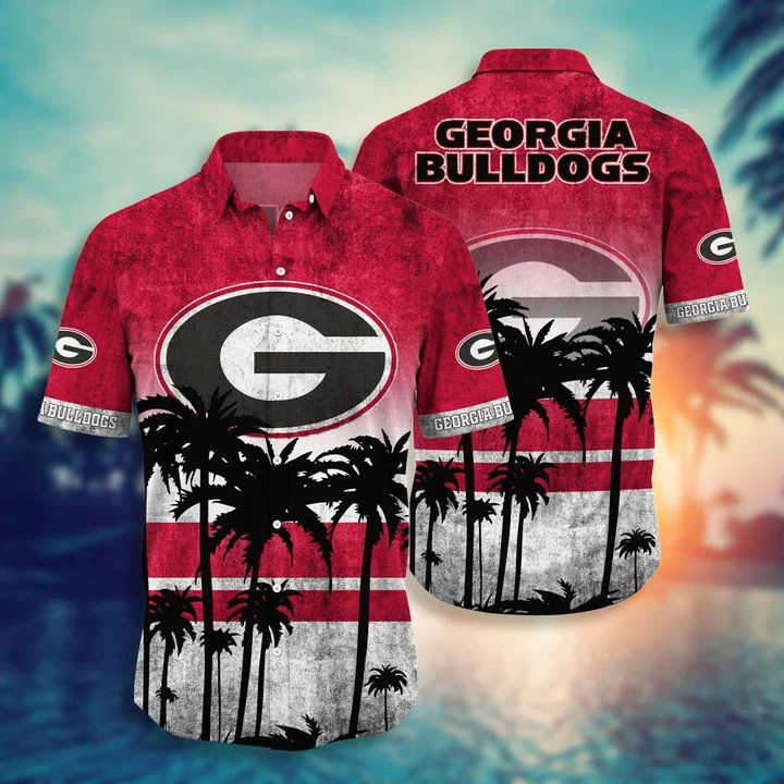 Georgia Bulldogs Tropical Hawaiian Shirt