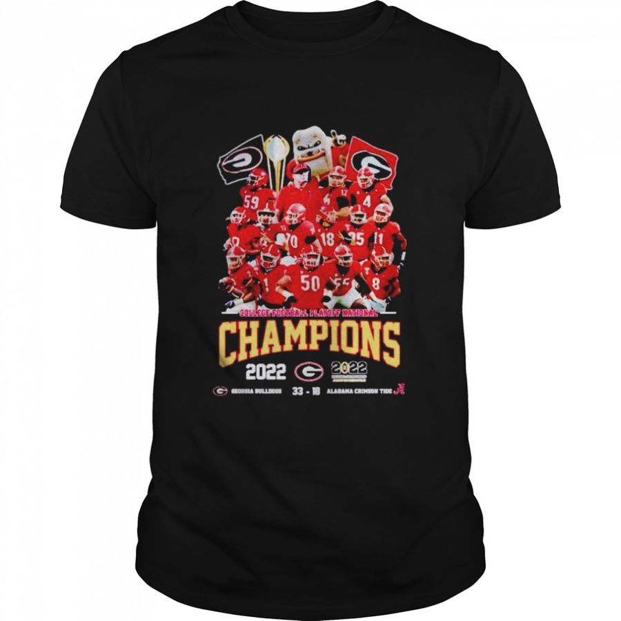 Georgia Bulldogs vs Alabama Crimson Tide Georgia Bulldogs college football playoff national champions 2022 shirt
