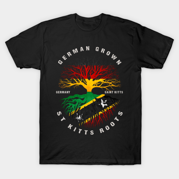 German Grown St Kitts Roots Saint Kitts Flag Germany Flag Premium T-shirt, Hoodie, SweatShirt, Long Sleeve